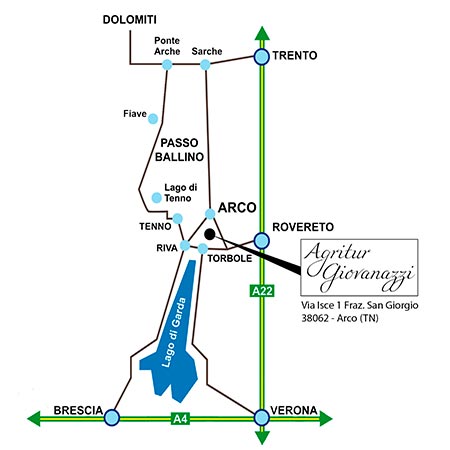 Agritur Giovanazzi Map